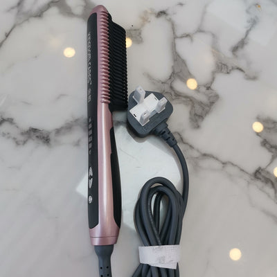 Straight hair comb curling iron